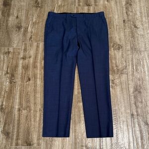 Ralph Lauren Blue 100% Wool Trousers 40W X 34L